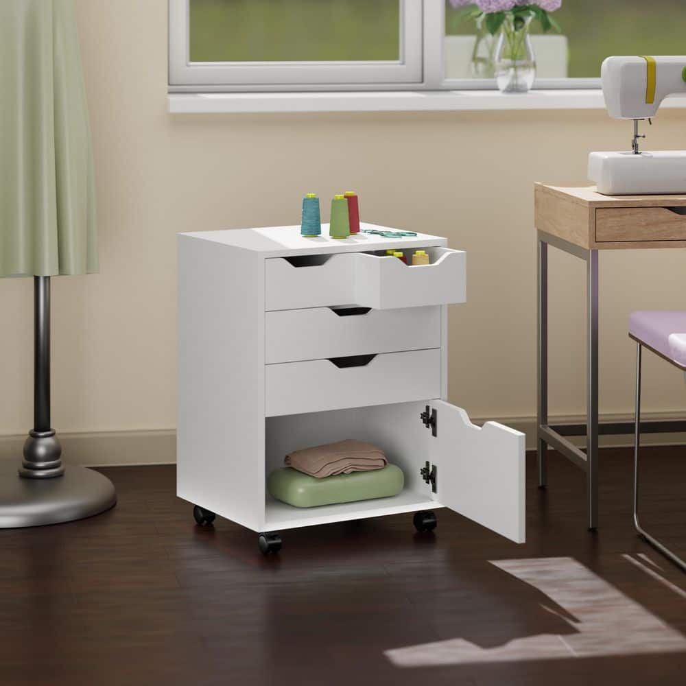 家具 WIMAX Amazon.com: Winsome Alex Set of 4 Foldable Snack Tables with