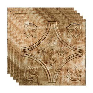 Traditional #5 2 ft. x 2 ft. Bermuda Bronze Lay-In Vinyl Ceiling Tile ( 20 sq.ft. )