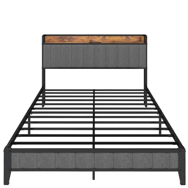 GZMR Queen Size Modern Metal Bed Frame