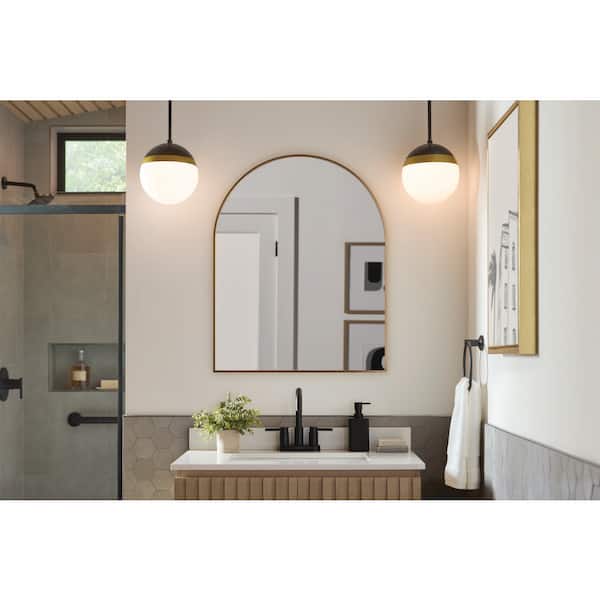 Glacier Bay 24 in. W x 30 in. H Arched Framed Wall Bathroom Vanity