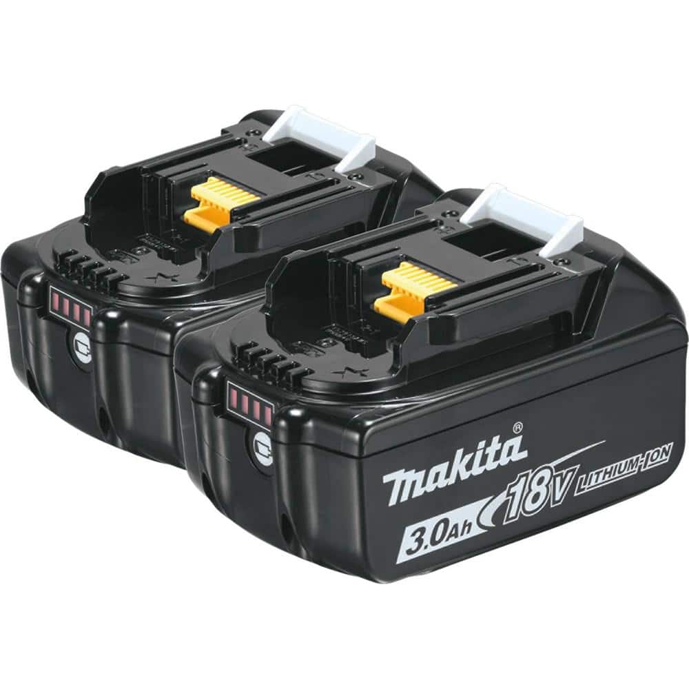 zaad Vochtig weerstand bieden Makita 18V LXT Lithium-Ion High Capacity Battery Pack 3.0Ah with Fuel Gauge  (2-Pack) BL1830B-2 - The Home Depot