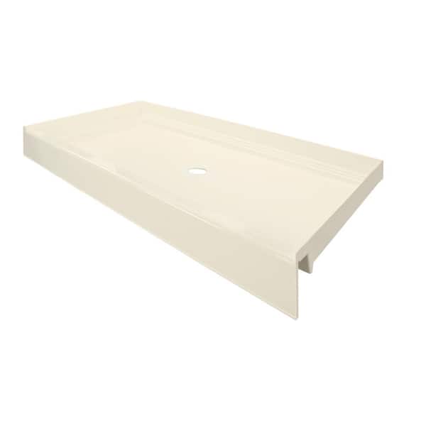 T3 34 in. x 60 in. Single Threshold Shower Base in White T3 34 in. x 60 in. Single Threshold Shower Base in White