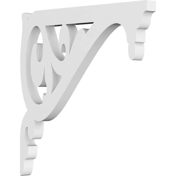 Ekena Millwork 5/8 in. W x 8 in. H x 8 in. D PVC Carrillo Bracket