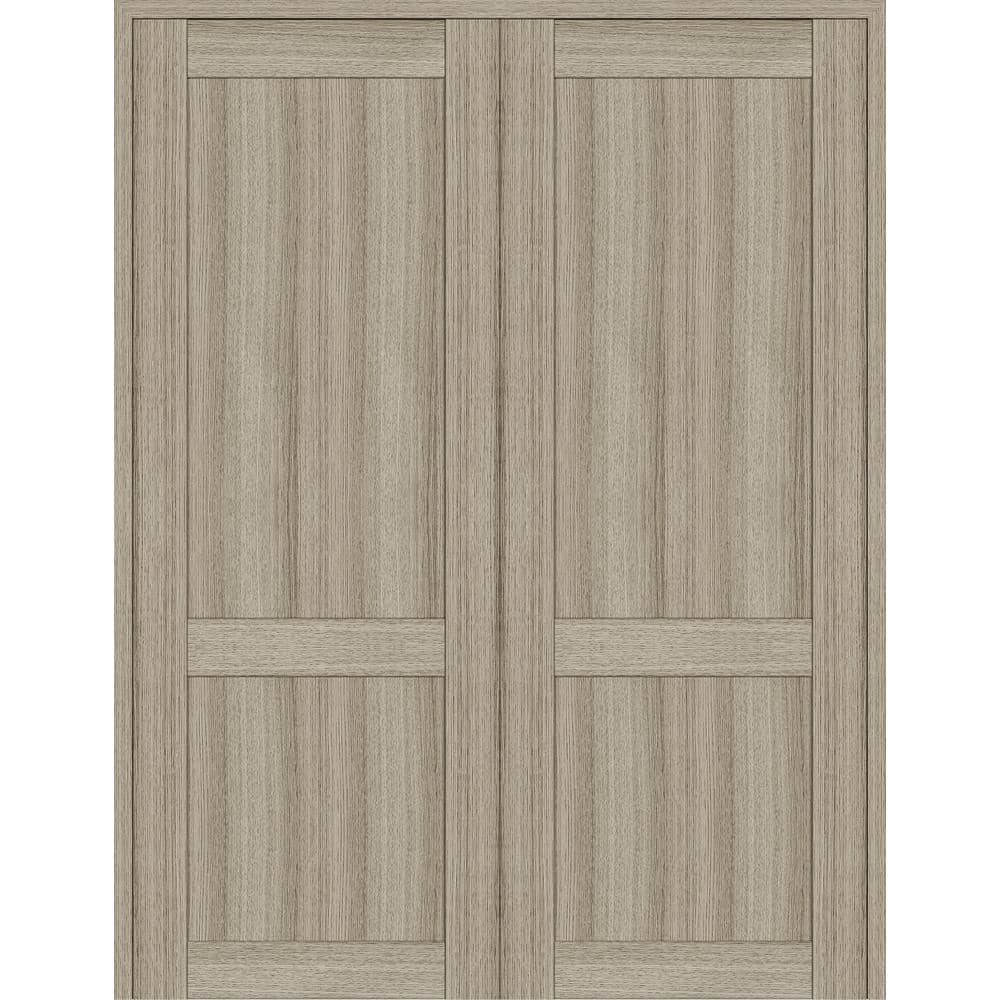 2 Panel Shaker 4880 in. Both Active Shambor Wood Composite Solid Core Double Prehung Interior Door price history on PriceWatchPro