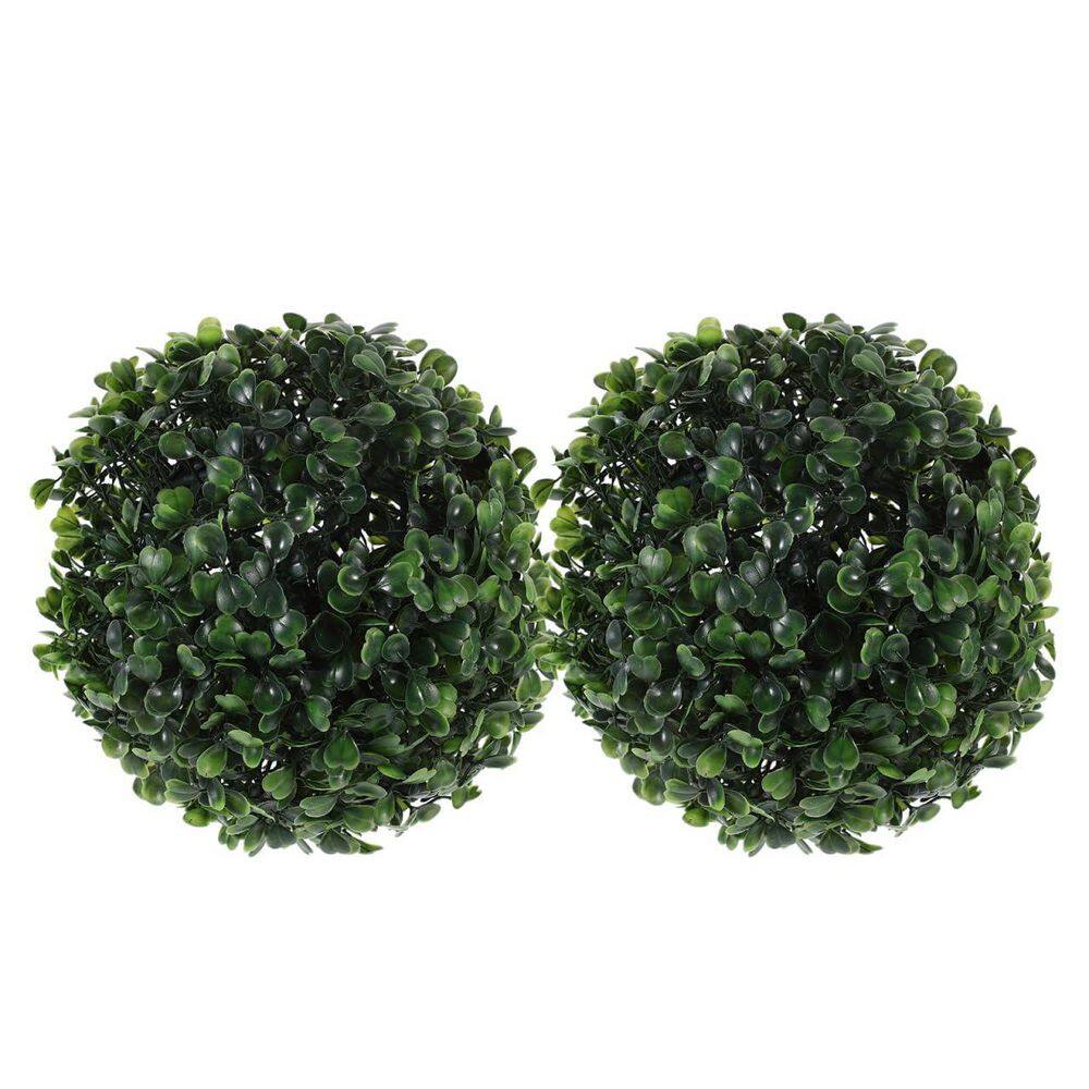 Artificial 7.1 ft. Boxwood Topiary Tree 2-Pack Faux Green Plant Decorative Ball for Home Wedding Garden price history on PriceWatchPro