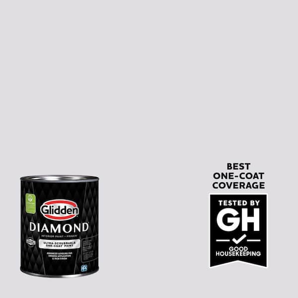 Glidden Diamond 1 qt. PPG1173-2 February Frost Flat Interior Paint with Primer