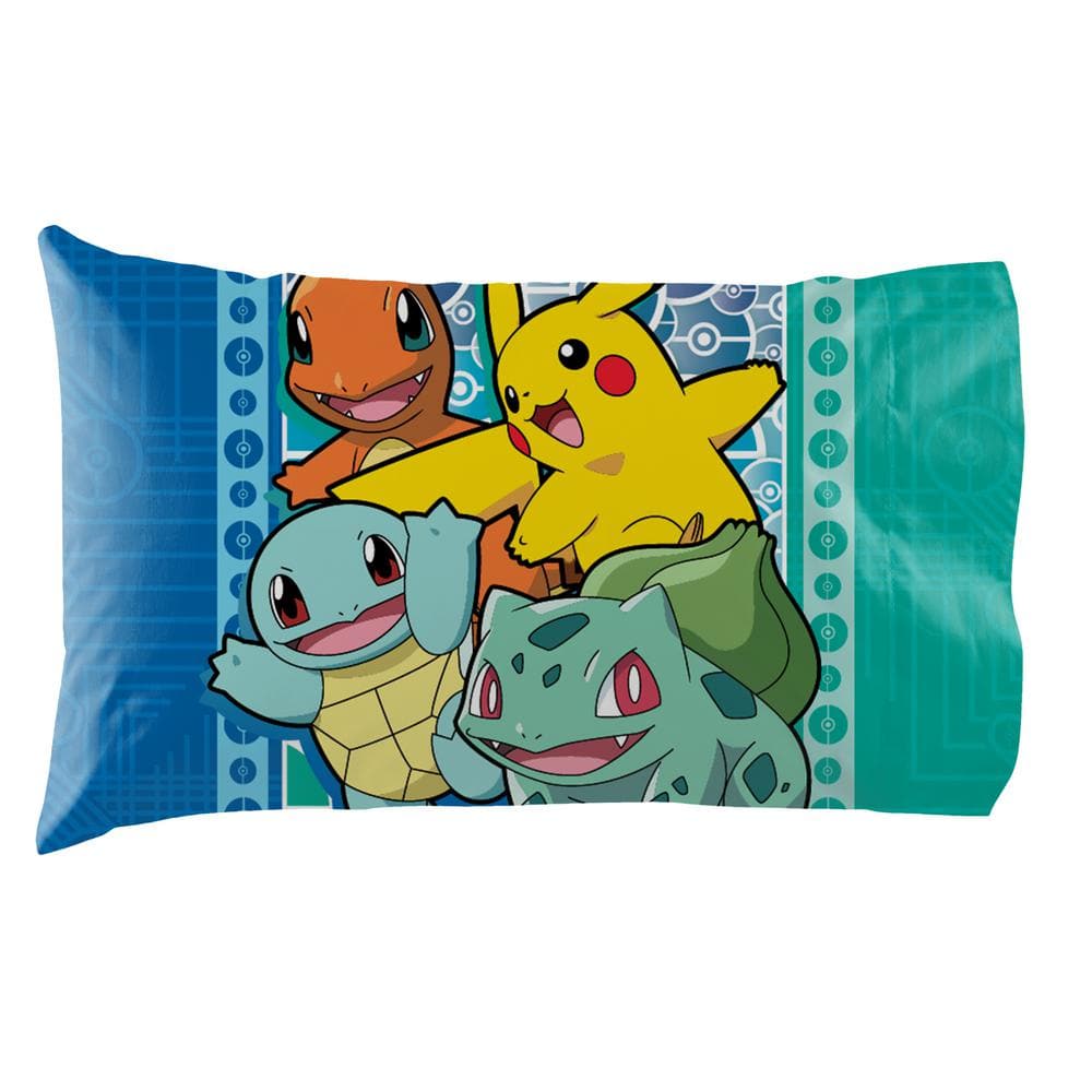 Pokemon First Starters Twin Multicolor Polyester Bed in a Bag Set