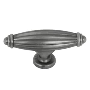 Country Tudor 2-5/8 in. Weathered Nickel Oval Cabinet Knob