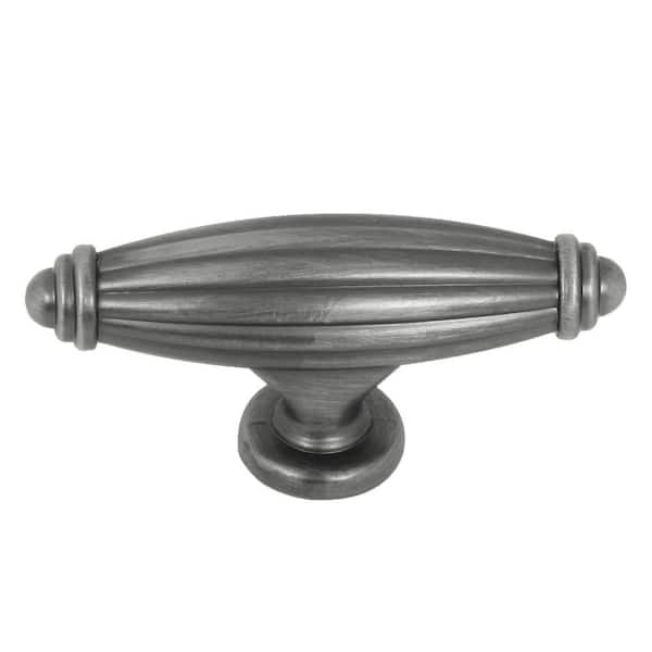 Stone Mill Hardware Country Tudor 2-5/8 in. Weathered Nickel Oval Cabinet Knob