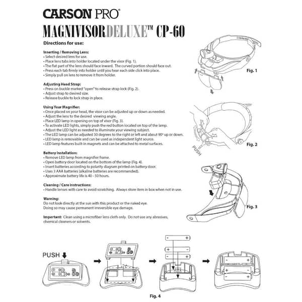 Carson Optical Magnivisor Magnifying Head-Visor