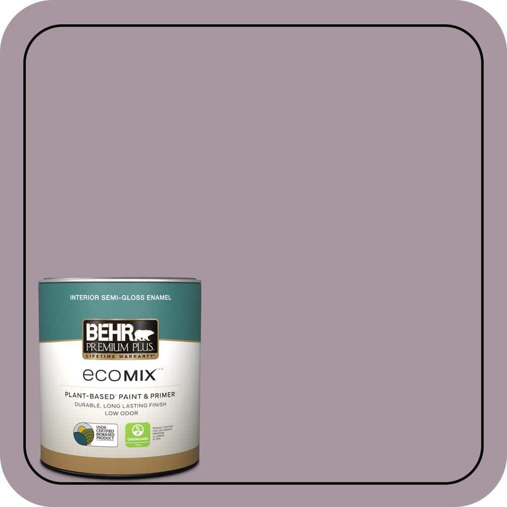 1 qt. #N110-3 Fig Preserves Semi-Gloss Enamel EcoMix Plant-Based Interior Paint & Primer price history on PriceWatchPro