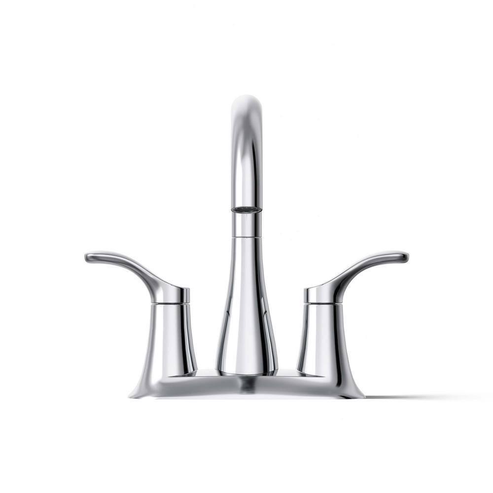 Simplice Polished Chrome Centerset Bathroom Faucet