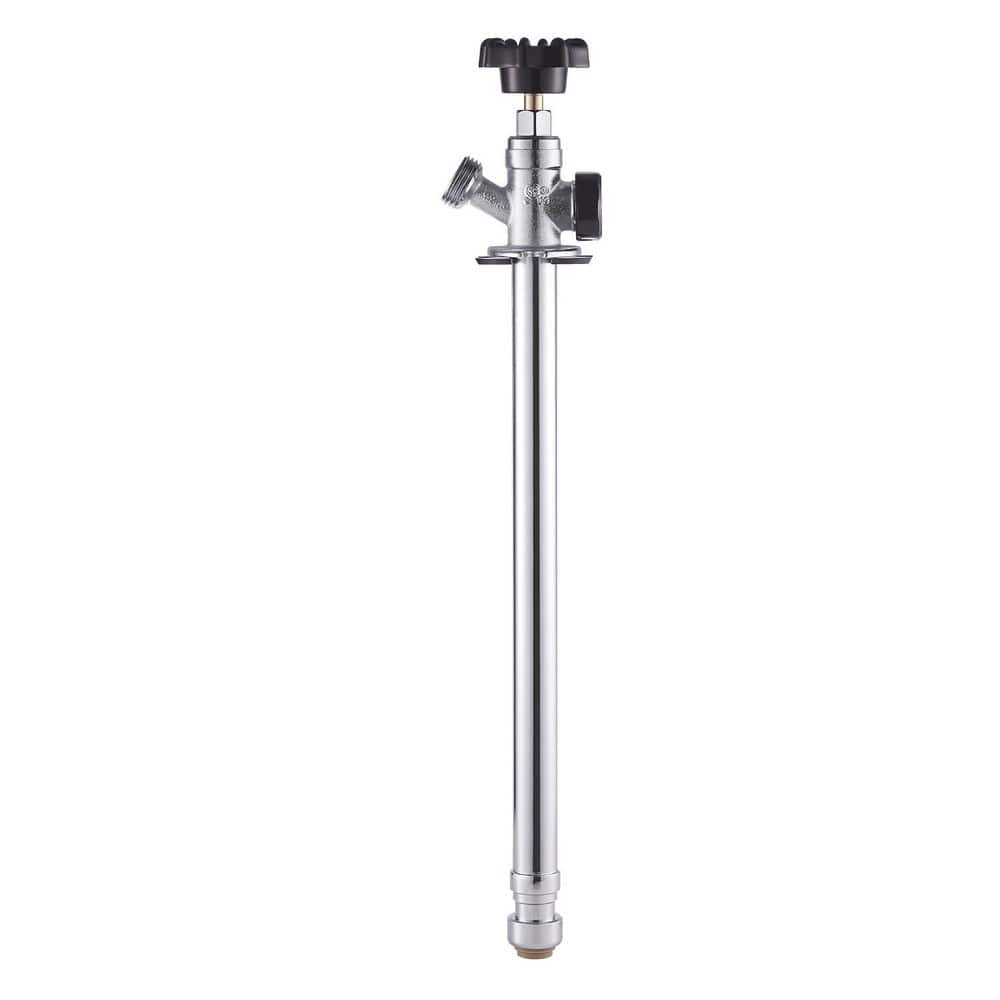 1-Piece 12 In. Frost-Free, 1/2 in. PTC x 3/4 in. MHT Connection, Anti-Siphon Lead-Free Brass, w/ Copper Pipes Valve Set price history on PriceWatchPro