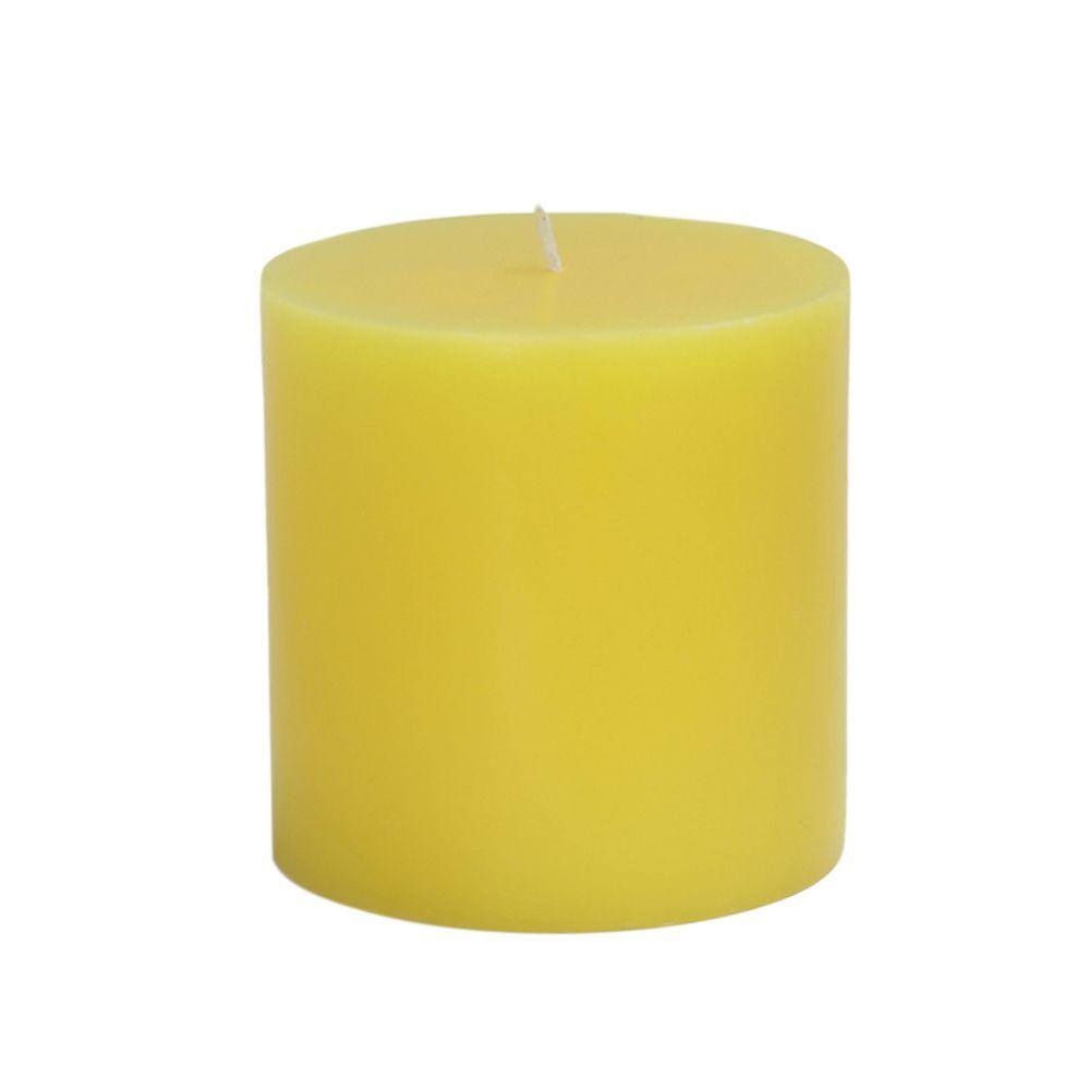 UPC 685024158809 product image for Zest Candle 3 in. x 3 in. Yellow Pillar Candles Bulk (12-Case) | upcitemdb.com