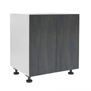 Quick Assemble Modern Style, Carbon Marine 36 in. Base Kitchen Cabinet, 2 Door (36 in. W x 24 in. D x 34.50 in. H)