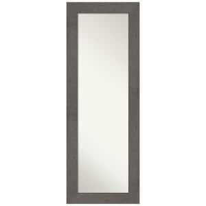 Large Rectangle Distressed Grey Modern Mirror (53.38 in. H x 19.38 in. W)