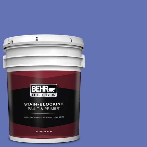 BEHR ULTRA 5 gal. #P540-6 Wild Pansy Flat Exterior Paint & Primer