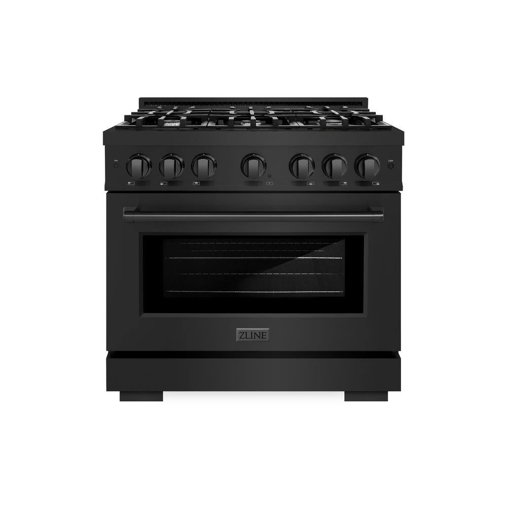 Select 36 in. 6-Burner Dual Fuel Range with Convection Oven in Black Stainless Steel price history on PriceWatchPro