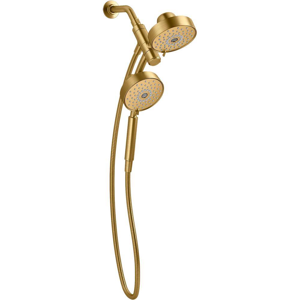 Purist Brushed Brass 2-in-1 Multifunction Shower Combo Kit