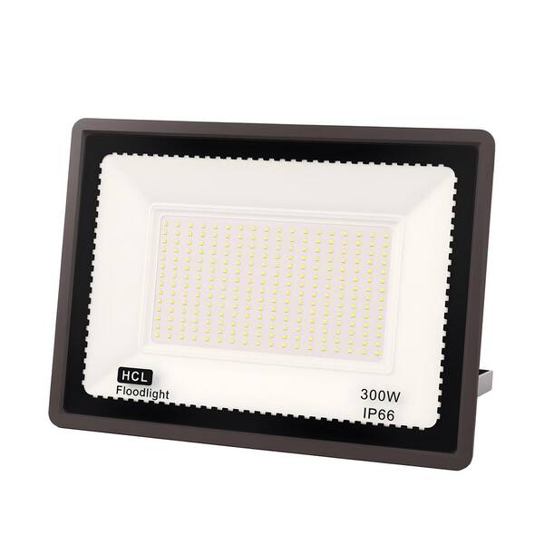 YANSUN 300 Watt Equivalence 7024 Lumen Black Plug-in Integrated