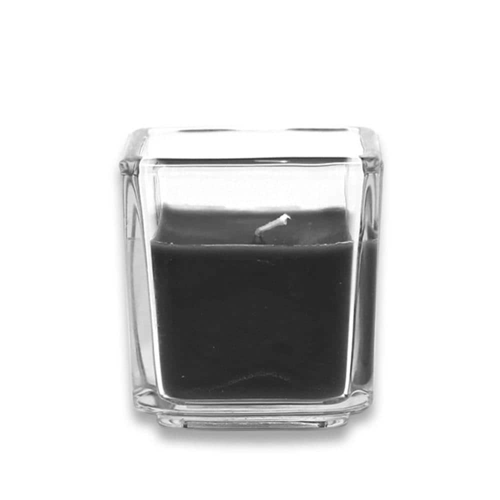 Orange Square Glass Zest Candle 12-Piece Votive Candles Orange Square Glass Zest Candle 12-Piece Votive Candles