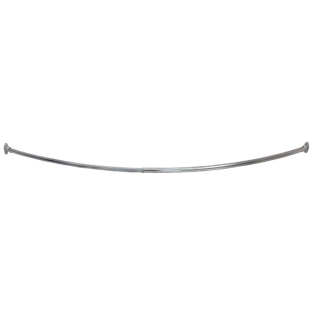 Design House 558494 Curved Shower Rod, Satin Nickel