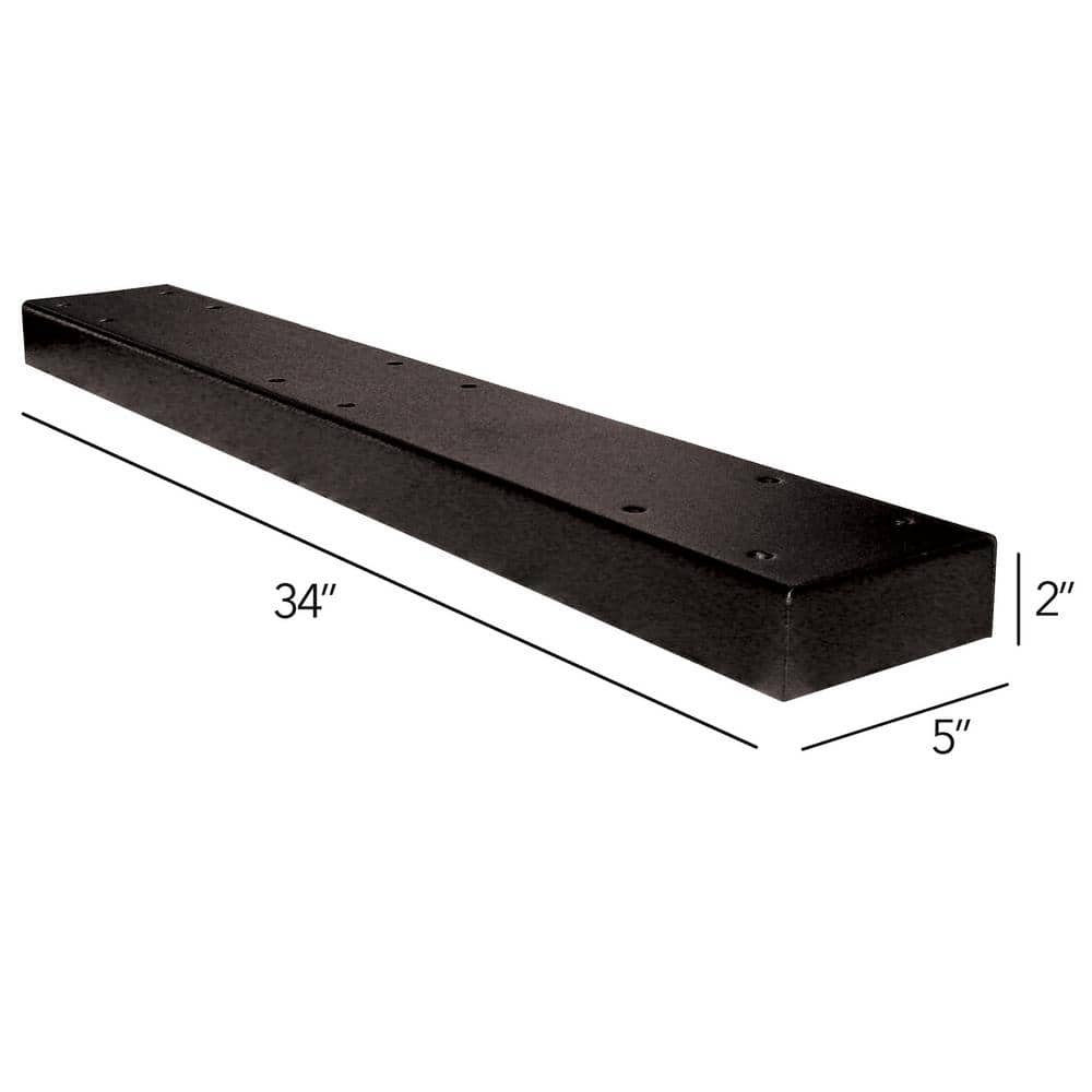Extra Large Wood Grain and Black Locking Post-Mount Mailbox Set