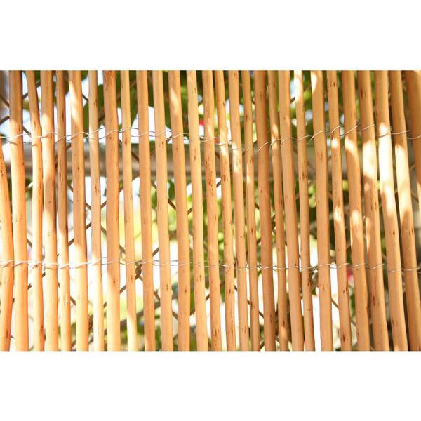 L Willow Wood Bamboo Reed Fencing Backyard Lawn Yard Garden New 6 ft H x 8 ft 