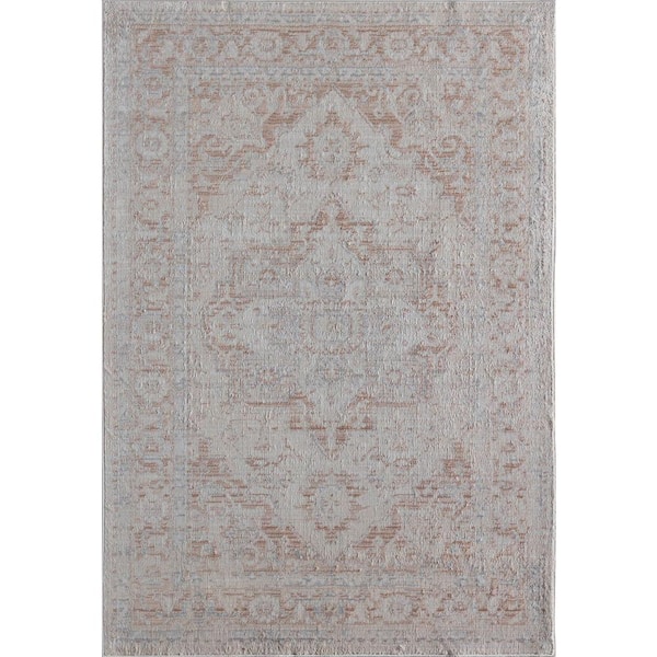 Rugs America Juliette White Blush White Area Rug - 2 X 4 RA30841 - The ...