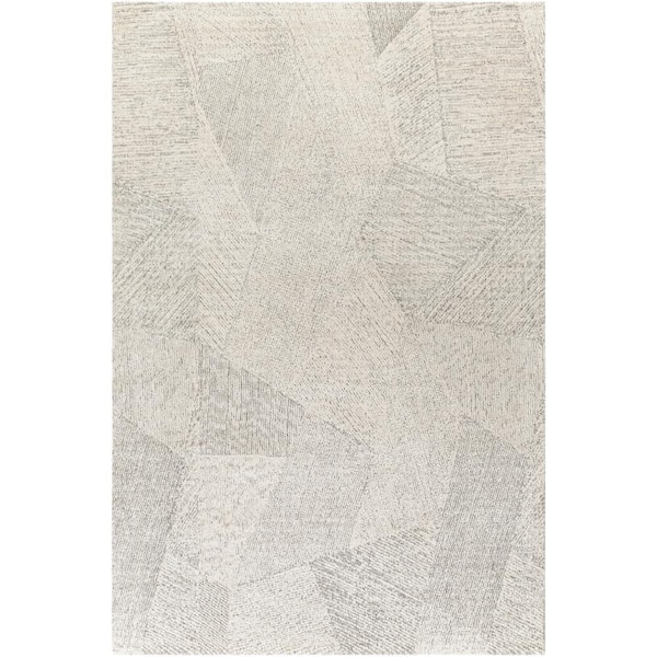 Livabliss Iyla Cream Geometric 7 ft. x 10 ft. Indoor Area Rug