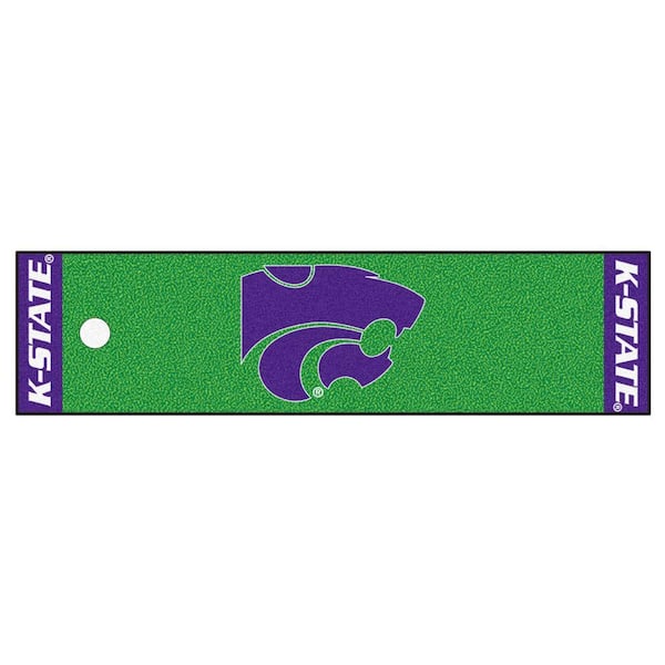 FANMATS NCAA Kansas State University 1 ft. 6 in. x 6 ft. Indoor 1-Hole Golf Practice Putting Green