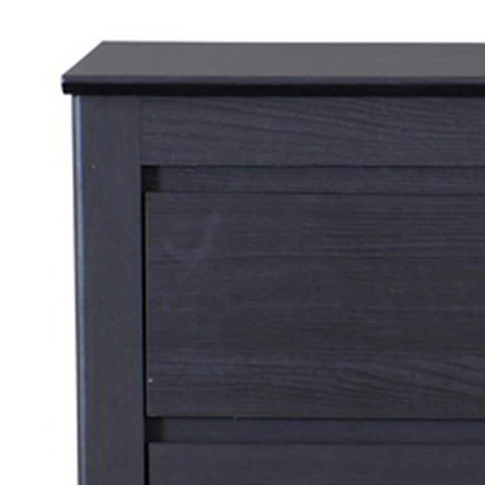 Espresso Contemporary 2-Drawer Nightstand with Angled Feet
