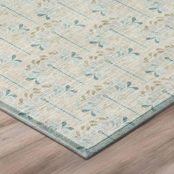 Chantille Machine Washable Indoor/Outdoor Abstract ACN3065 Linen 10 ft. x 14 ft. Area Rug