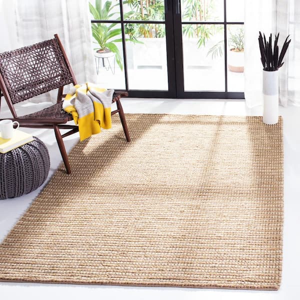 Bohemian Beige/Multi 8 ft. x 8 ft. Square Striped Area Rug