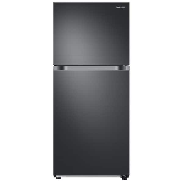 Samsung 29 in. 17.6 cu. ft. Top Freezer Refrigerator with FlexZone and Ice Maker in Fingerprint-Resistant Black Stainless Steel
