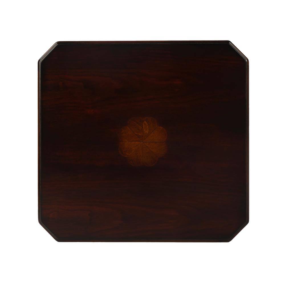 Small Plantation Cherry Wood Side Table with Storage