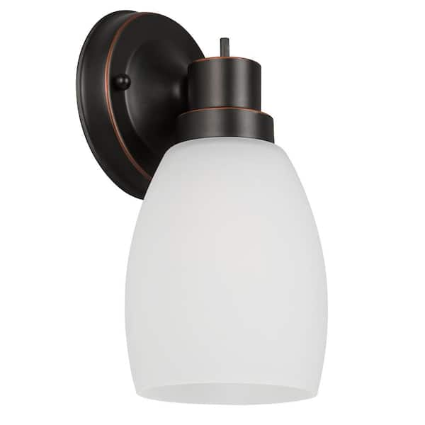 Design House Lydia Transitional 4.6 in. 1-Light Oil Rubbed Bronze