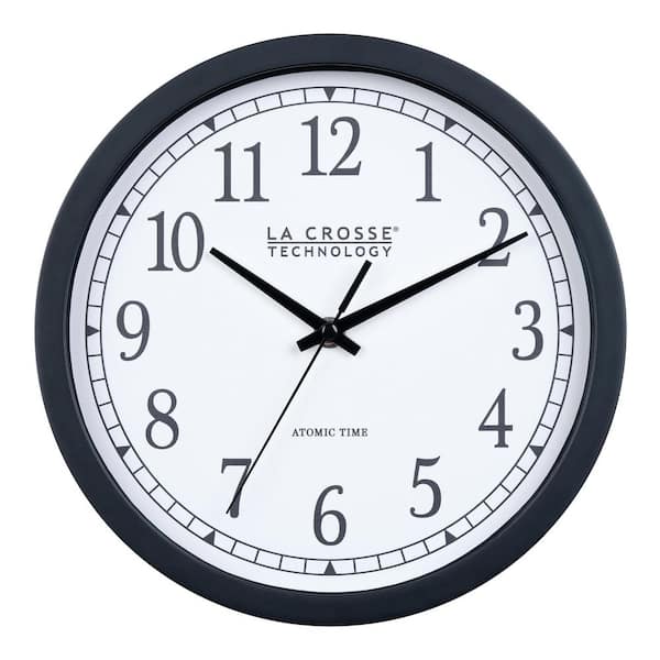 10 in. Classic Black Atomic Analog Wall Clock