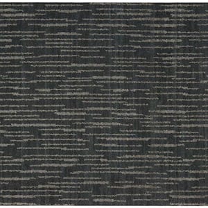 Zealandia - Cavern - Black 13.2 ft. 61.94 oz. Wool Texture Installed Carpet