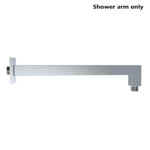 12 in. Brass Square Shower Arm, Chrome