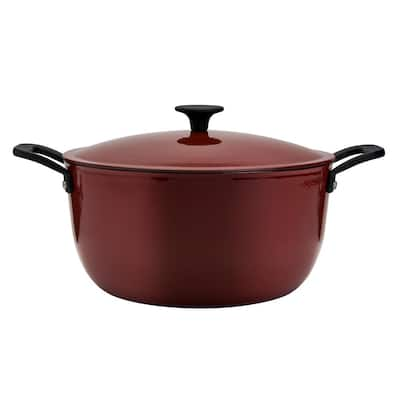 King Kooker Pre-seasoned 8 qt. Round Cast Iron Dutch Oven in Black with Lid  CI8SCF - The Home Depot