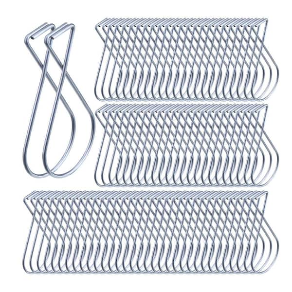 30 Packs 2.56 in. White Metal Wire Wall Rack w/ T-bar Hangers for Light Plant Office Home Stores Classroom
