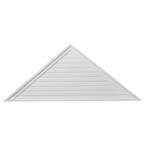 65 in. x 27 in. Triangle Primed Polyurethane Paintable Gable Louver Vent Functional
