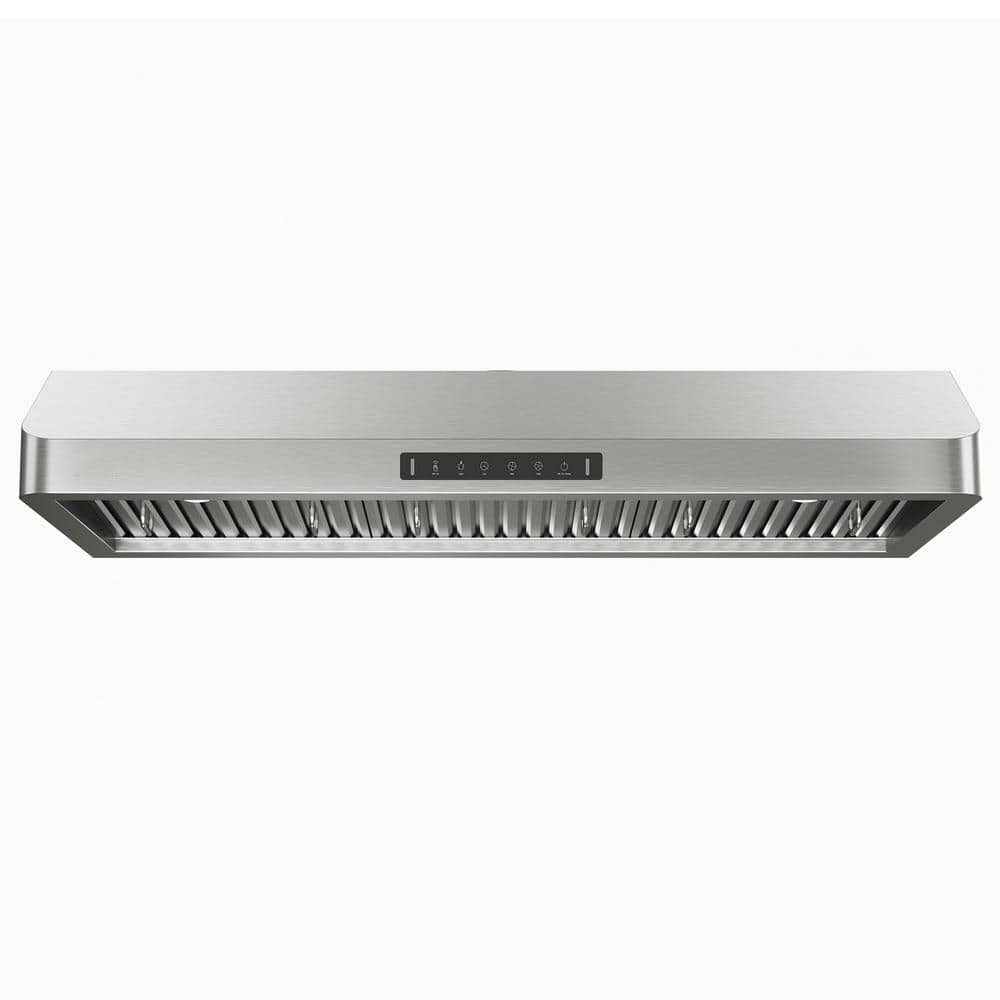 36 in.600CFM Ducted Under Cabinet Range Hood in Stainless Steel in Low Noise with Dual Motor