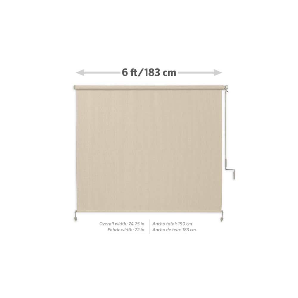 Coolaroo Champagne Cordless 95% UV Blocking Fade Resistant Fabric