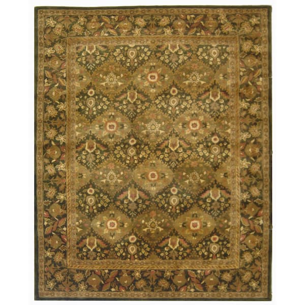 SAFAVIEH Antiquity Olive 8 ft. x 11 ft. Border Area Rug