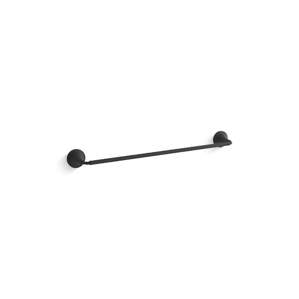 KOHLER Tone 24 in. Single Towel Bar in Matte Black