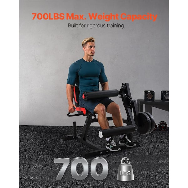 SKYSHALO Leg Extension and Curl Machine, 700 lbs. Capacity