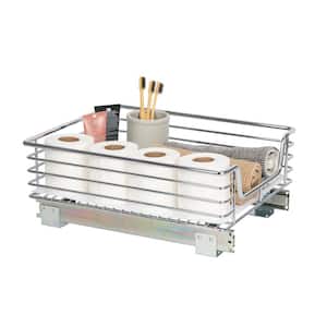 14.5 in. Standard Extended Organizer in Chrome with White Liner