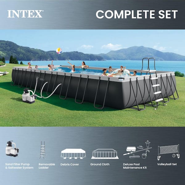 Ultra XTR 32 ft. x 16 ft. Rectangular 52 in. Deep Above Ground Pool Set